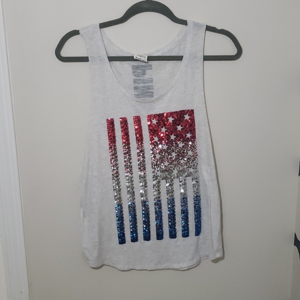 Pink America tank top
